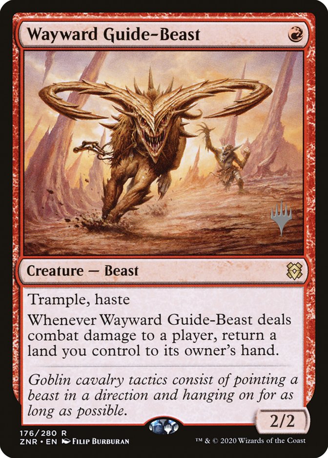 Wayward Guide-Beast (Promo Pack) [Zendikar Rising Promos] | Exor Games New Glasgow