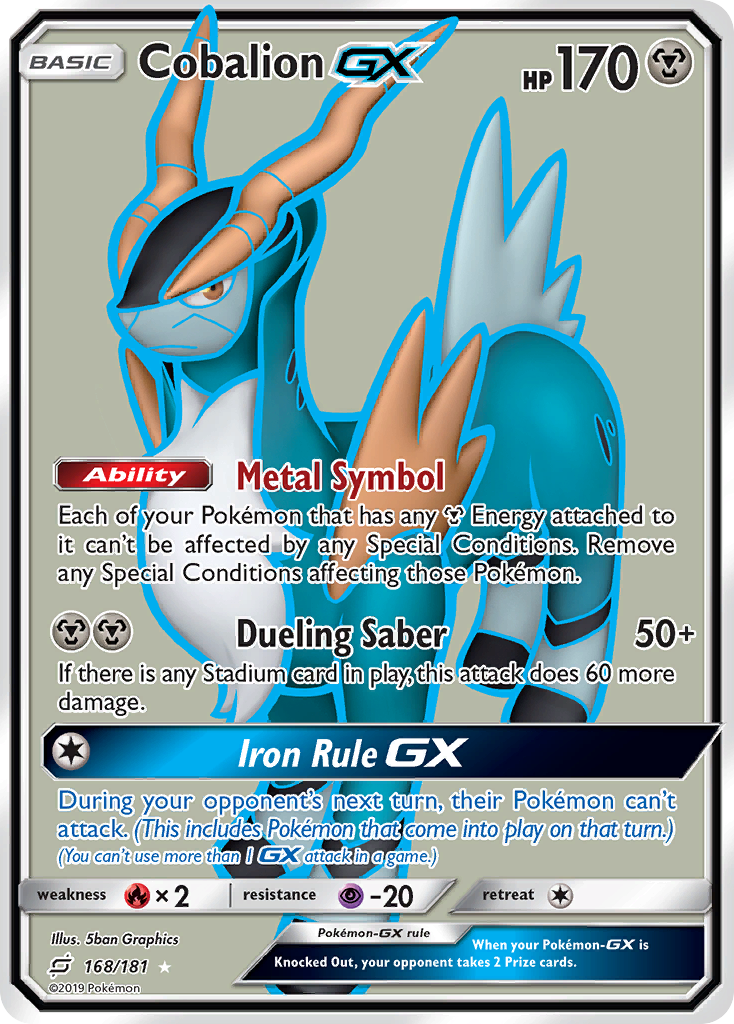 Cobalion GX (168/181) [Sun & Moon: Team Up] | Exor Games New Glasgow