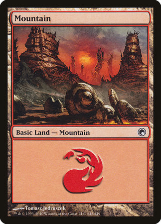 Mountain (242) [Scars of Mirrodin] | Exor Games New Glasgow