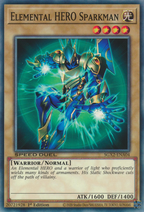 Elemental HERO Sparkman [SGX2-ENA04] Common | Exor Games New Glasgow