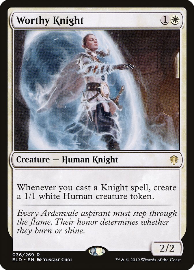 Worthy Knight [Throne of Eldraine] | Exor Games New Glasgow