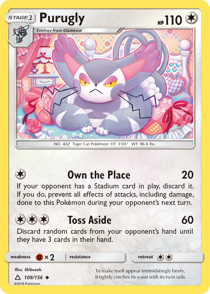 Purugly (109/156) [Sun & Moon: Ultra Prism] | Exor Games New Glasgow