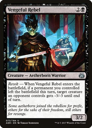 Vengeful Rebel [Aether Revolt] | Exor Games New Glasgow