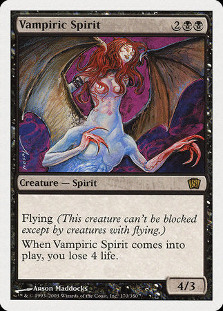 Vampiric Spirit [Eighth Edition] | Exor Games New Glasgow