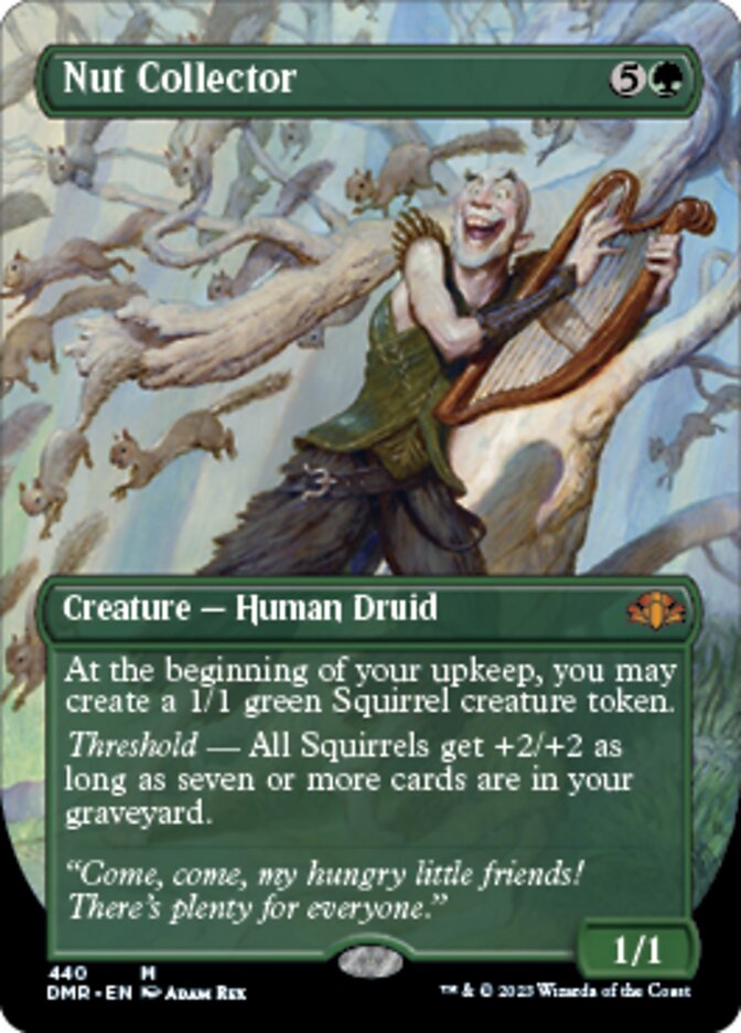 Nut Collector (Borderless Alternate Art) [Dominaria Remastered] | Exor Games New Glasgow