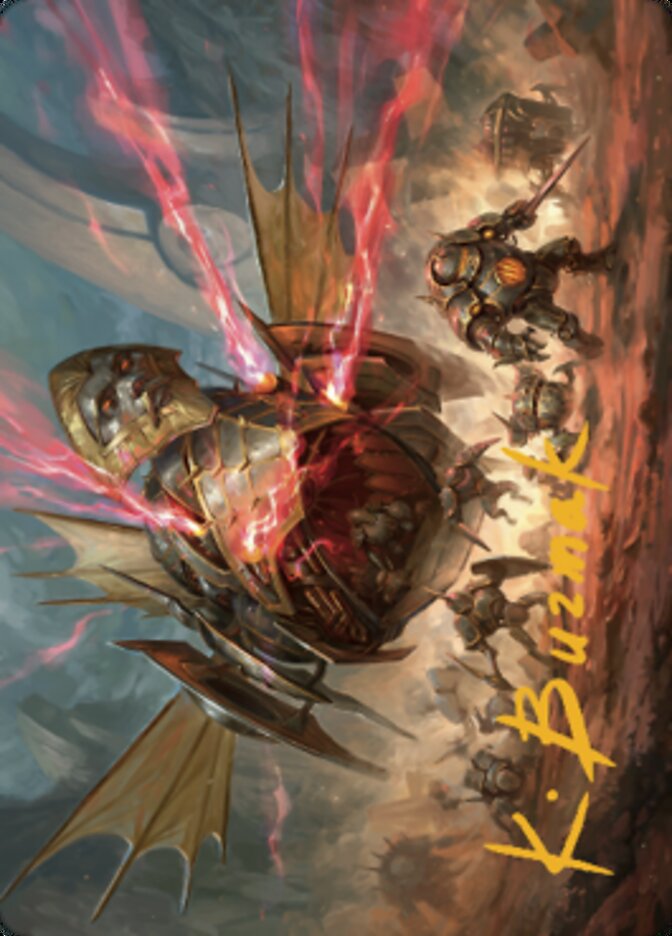 Liberator, Urza's Battlethopter Art Card (Gold-Stamped Signature) [The Brothers' War Art Series] | Exor Games New Glasgow