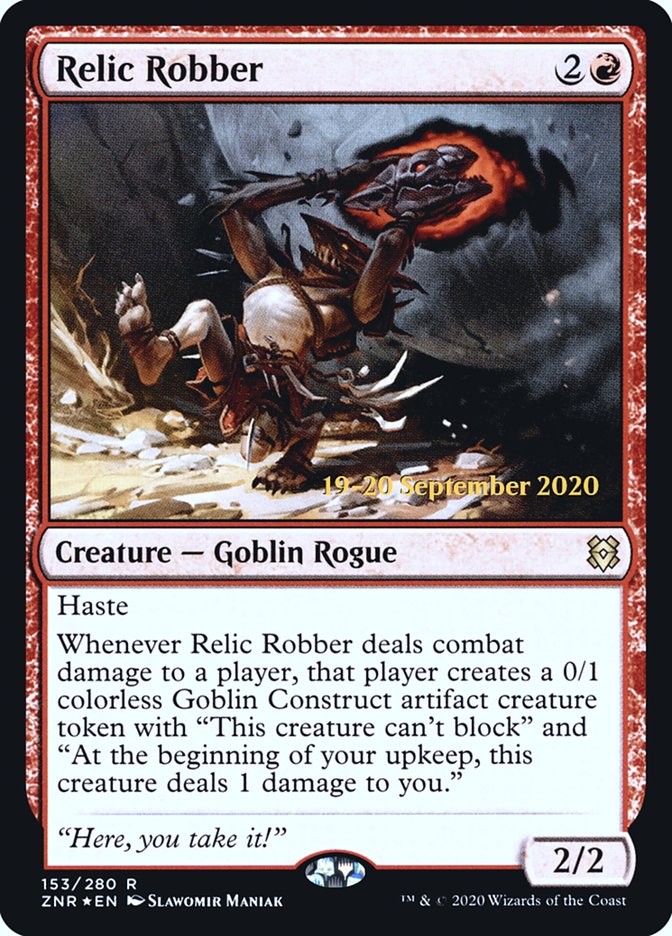 Relic Robber  [Zendikar Rising Prerelease Promos] | Exor Games New Glasgow