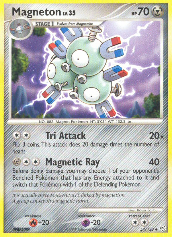 Magneton (54/130) [Diamond & Pearl: Base Set] | Exor Games New Glasgow