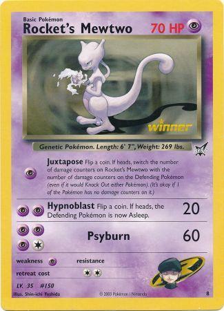 Rocket's Mewtwo (8) (Jumbo Card) [Best of Promos] | Exor Games New Glasgow