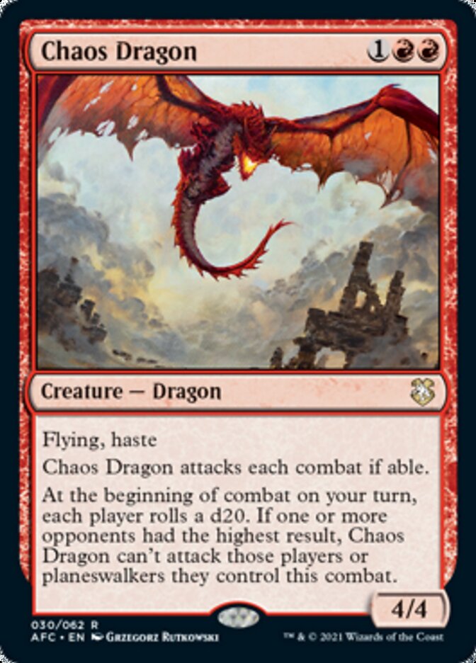 Chaos Dragon [Dungeons & Dragons: Adventures in the Forgotten Realms Commander] | Exor Games New Glasgow