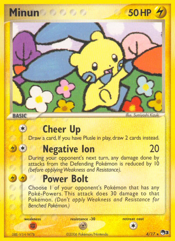 Minun (4/17) [POP Series 3] | Exor Games New Glasgow