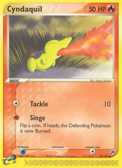 Cyndaquil (59/100) [EX: Sandstorm] | Exor Games New Glasgow