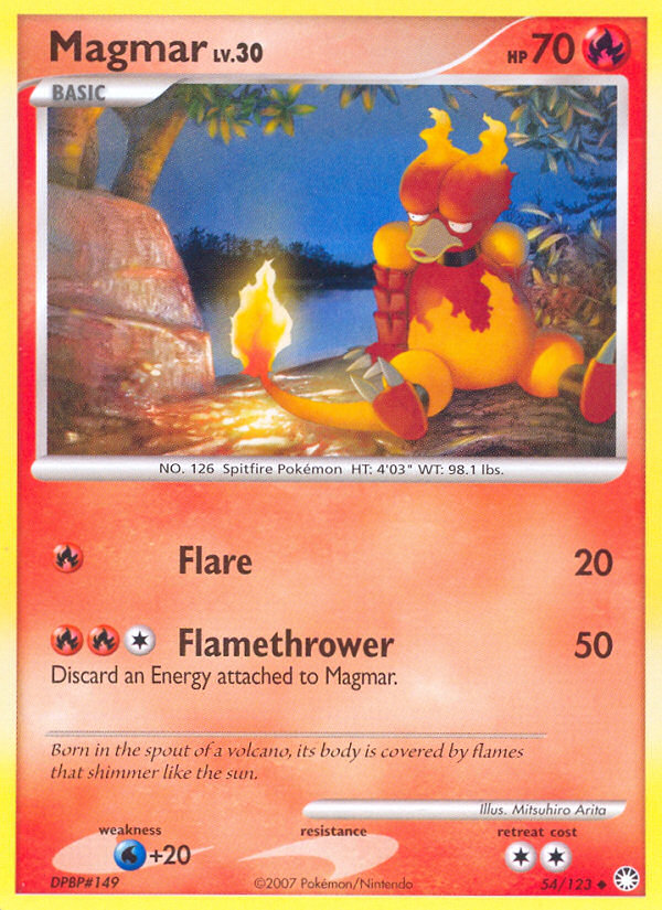 Magmar (54/123) [Diamond & Pearl: Mysterious Treasures] | Exor Games New Glasgow