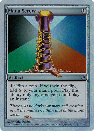 Mana Screw (Alternate Foil) [Unhinged] | Exor Games New Glasgow