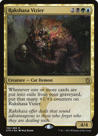 Rakshasa Vizier [Khans of Tarkir Promos] | Exor Games New Glasgow