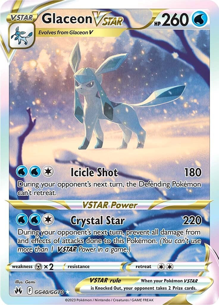 Glaceon VSTAR (GG40/GG70) [Sword & Shield: Crown Zenith] | Exor Games New Glasgow