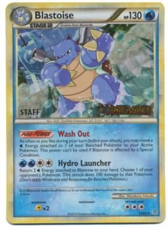 Blastoise (13/95) (Staff Prerelease Promo) [HeartGold & SoulSilver: Black Star Promos] | Exor Games New Glasgow