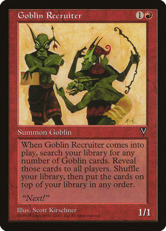 Goblin Recruiter [Visions] | Exor Games New Glasgow