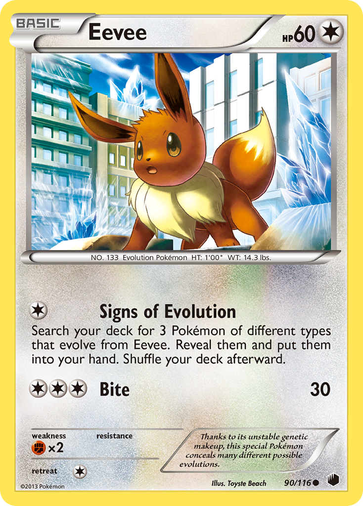 Eevee (90/116) [Black & White: Plasma Freeze] | Exor Games New Glasgow