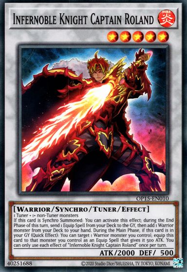 Infernoble Knight Captain Roland [OP15-EN010] Super Rare | Exor Games New Glasgow