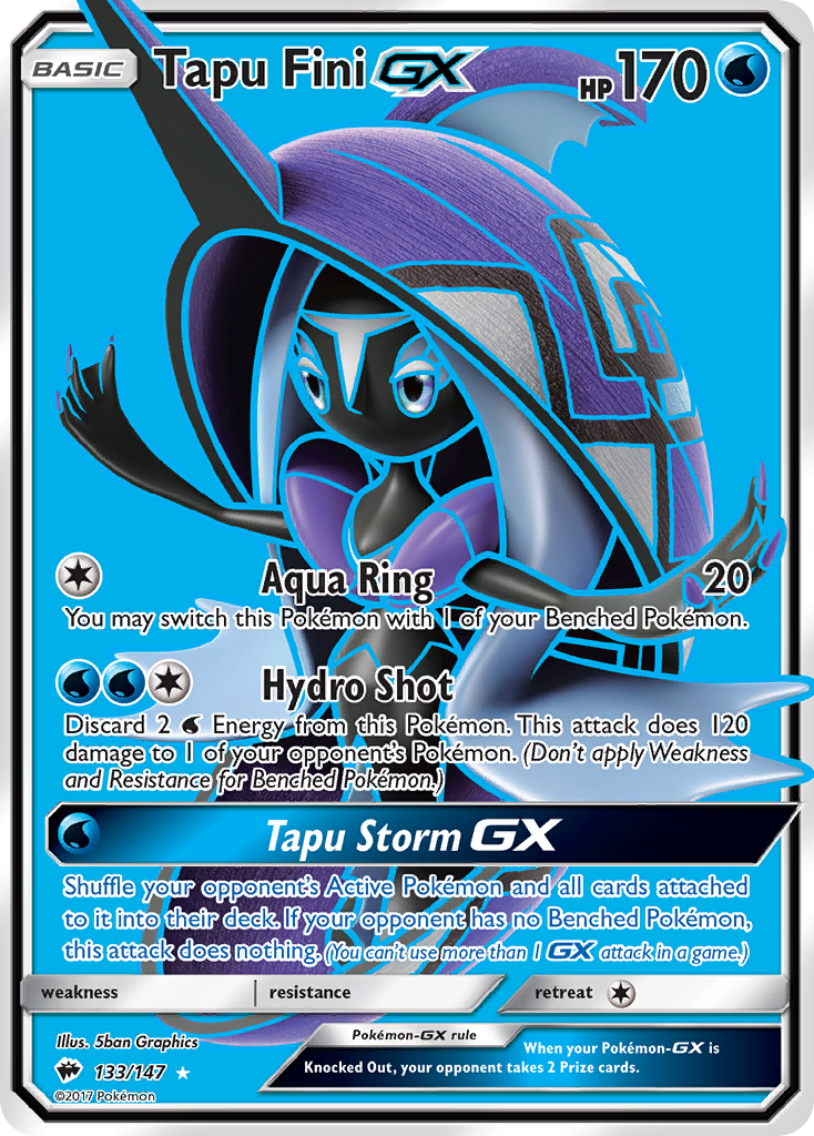 Tapu Fini GX (133/147) [Sun & Moon: Burning Shadows] | Exor Games New Glasgow