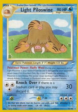 Light Piloswine (26/105) [Neo Destiny Unlimited] | Exor Games New Glasgow