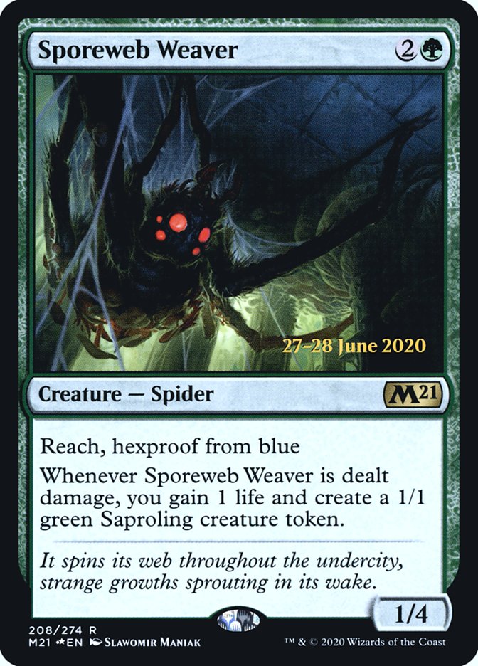 Sporeweb Weaver  [Core Set 2021 Prerelease Promos] | Exor Games New Glasgow