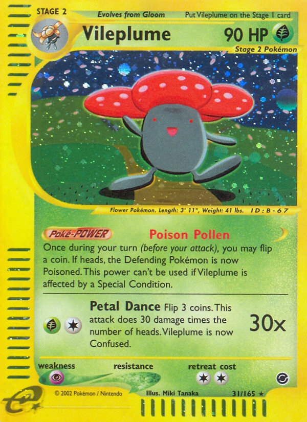 Vileplume (31/165) [Expedition: Base Set] | Exor Games New Glasgow