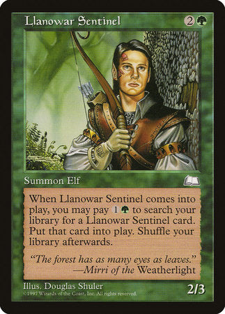 Llanowar Sentinel [Weatherlight] | Exor Games New Glasgow