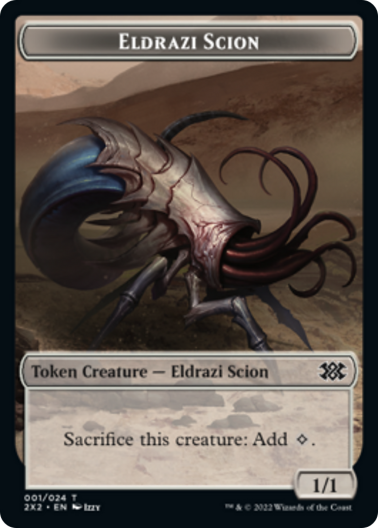 Zombie // Eldrazi Scion Double-sided Token [Double Masters 2022 Tokens] | Exor Games New Glasgow