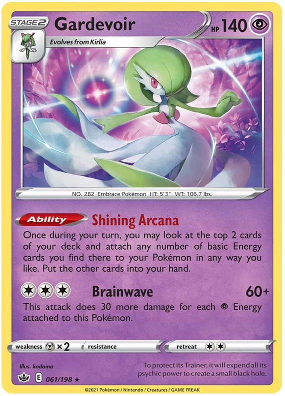 Gardevoir (061/198) (Theme Deck Exclusive) [Sword & Shield: Chilling Reign] | Exor Games New Glasgow