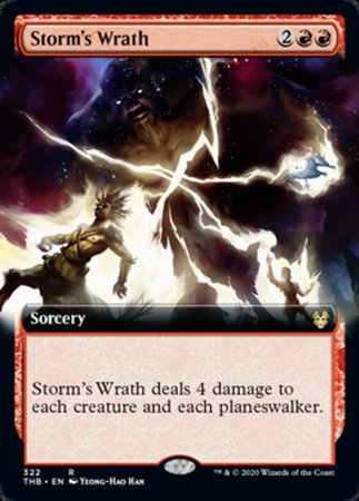 Storm's Wrath (Extended Art) [Theros Beyond Death] | Exor Games New Glasgow