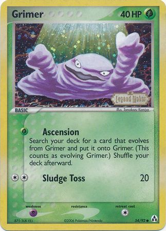 Grimer (54/92) (Stamped) [EX: Legend Maker] | Exor Games New Glasgow