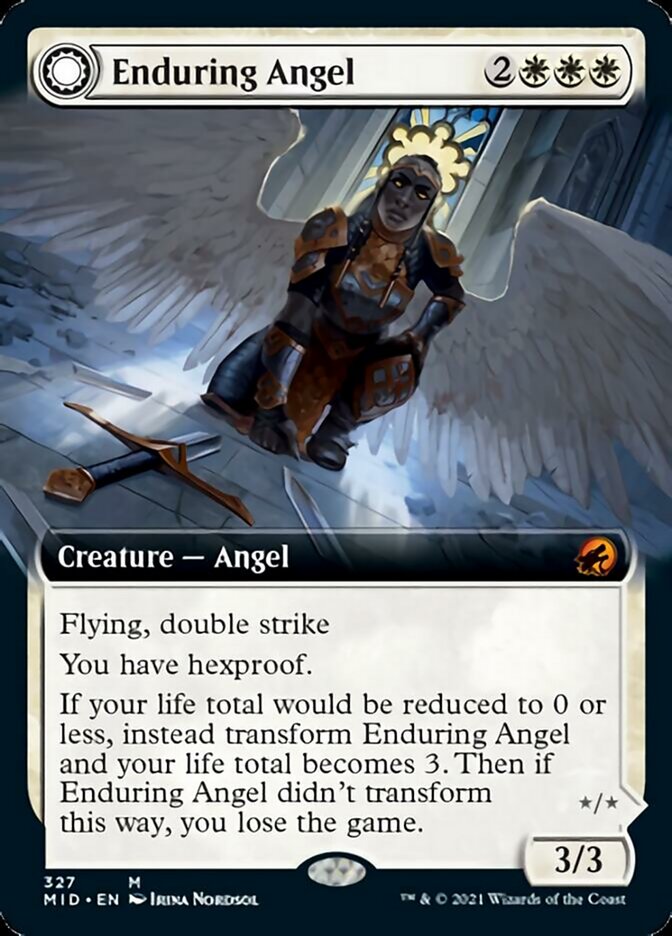 Enduring Angel // Angelic Enforcer (Extended) [Innistrad: Midnight Hunt] | Exor Games New Glasgow