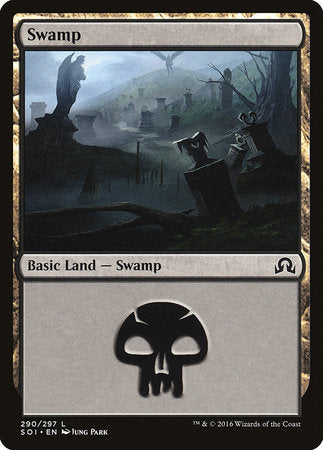 Swamp (290) [Shadows over Innistrad] | Exor Games New Glasgow