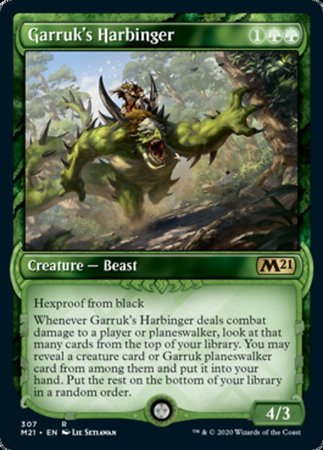 Garruk's Harbinger (Showcase) [Core Set 2021] | Exor Games New Glasgow