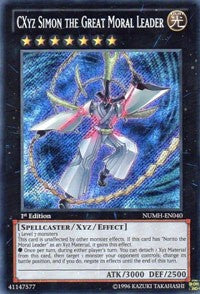 CXyz Simon the Great Moral Leader [NUMH-EN040] Secret Rare | Exor Games New Glasgow