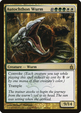 Autochthon Wurm [Ravnica: City of Guilds] | Exor Games New Glasgow