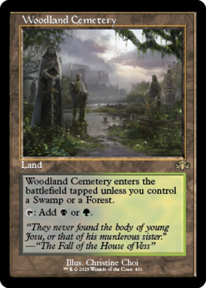 Woodland Cemetery (Retro) [Dominaria Remastered] | Exor Games New Glasgow