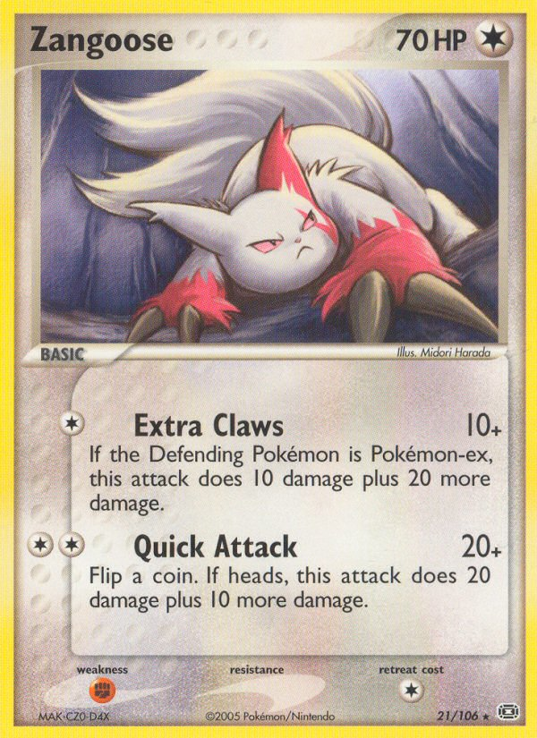 Zangoose (21/106) [EX: Emerald] | Exor Games New Glasgow