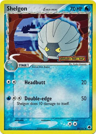 Shelgon (38/101) (Delta Species) (Stamped) [EX: Dragon Frontiers] | Exor Games New Glasgow