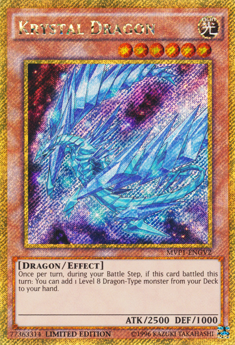 Krystal Dragon [MVP1-ENGV2] Gold Secret Rare | Exor Games New Glasgow