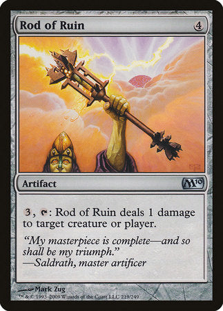 Rod of Ruin [Magic 2010] | Exor Games New Glasgow