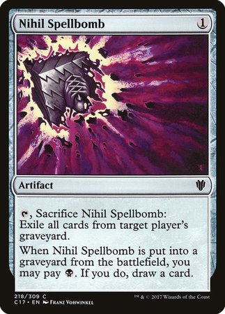 Nihil Spellbomb [Commander 2017] | Exor Games New Glasgow