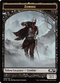 Zombie // Thopter Double-sided Token (Game Night) [Core Set 2019 Tokens] | Exor Games New Glasgow