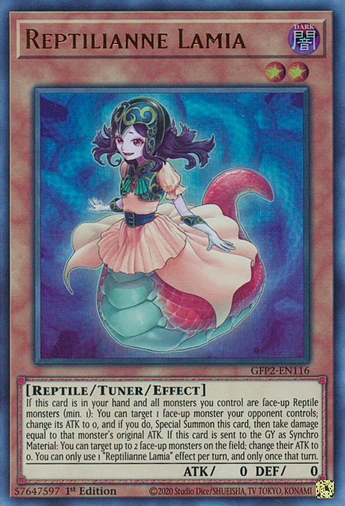 Reptilianne Lamia [GFP2-EN116] Ultra Rare | Exor Games New Glasgow