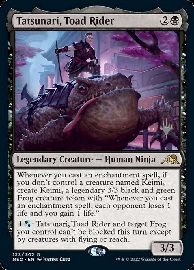 Tatsunari, Toad Rider (Promo Pack) [Kamigawa: Neon Dynasty Promos] | Exor Games New Glasgow