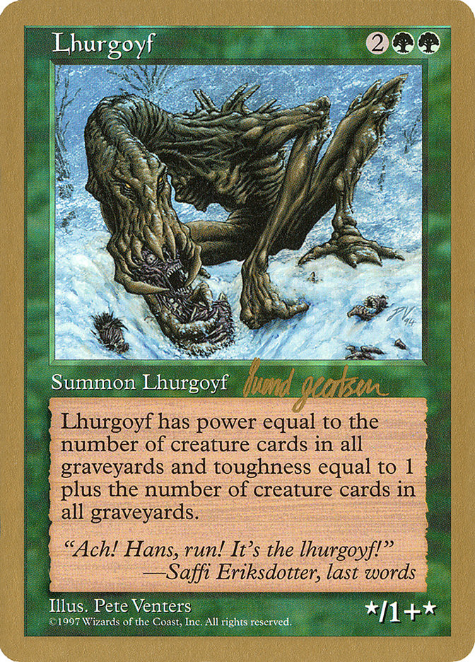 Lhurgoyf (Svend Geertsen) [World Championship Decks 1997] | Exor Games New Glasgow