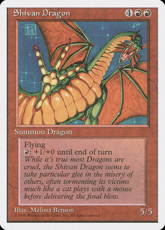 Shivan Dragon [Fourth Edition] | Exor Games New Glasgow