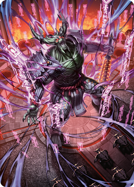 Hidetsugu, Devouring Chaos Art Card [Kamigawa: Neon Dynasty Art Series] | Exor Games New Glasgow